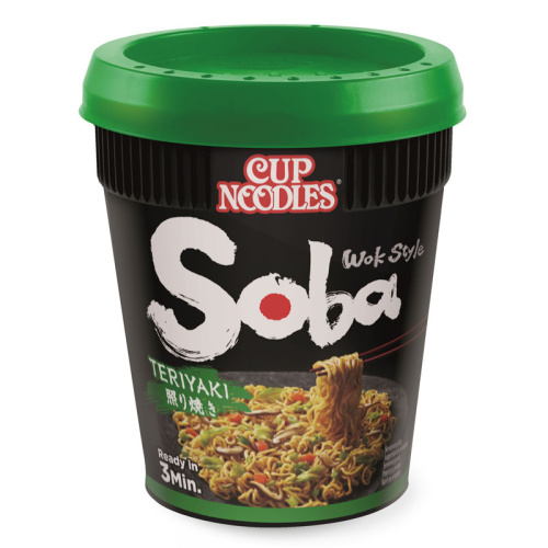 Nissin Soba Cup Teriyaki лапша быстрого приготовления 90 гр